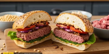 طرز تهیه همبرگر خانگی با گوشت و سویا