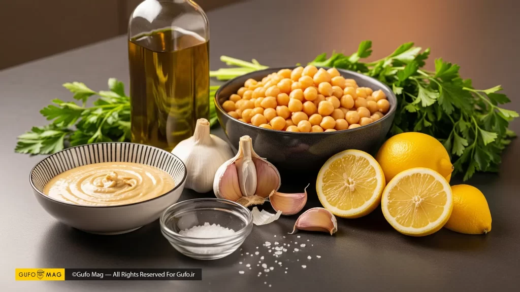 مواد لازم برای تهیه حمص در خانه