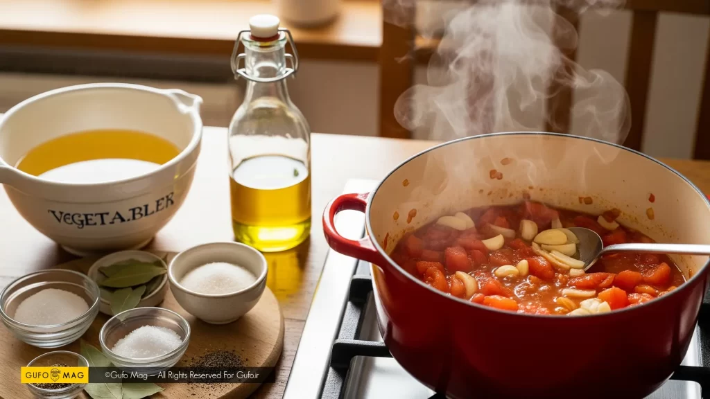 تهیه سس گوجهفرنگی خوشمزه برای پیتزا