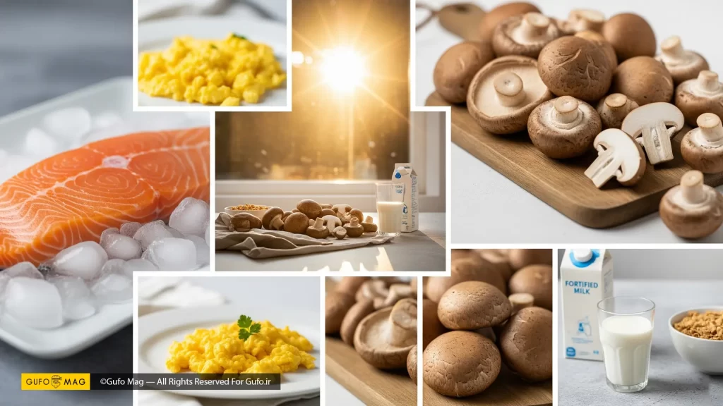 ویتامین D موجود در انواع منابع غذایی