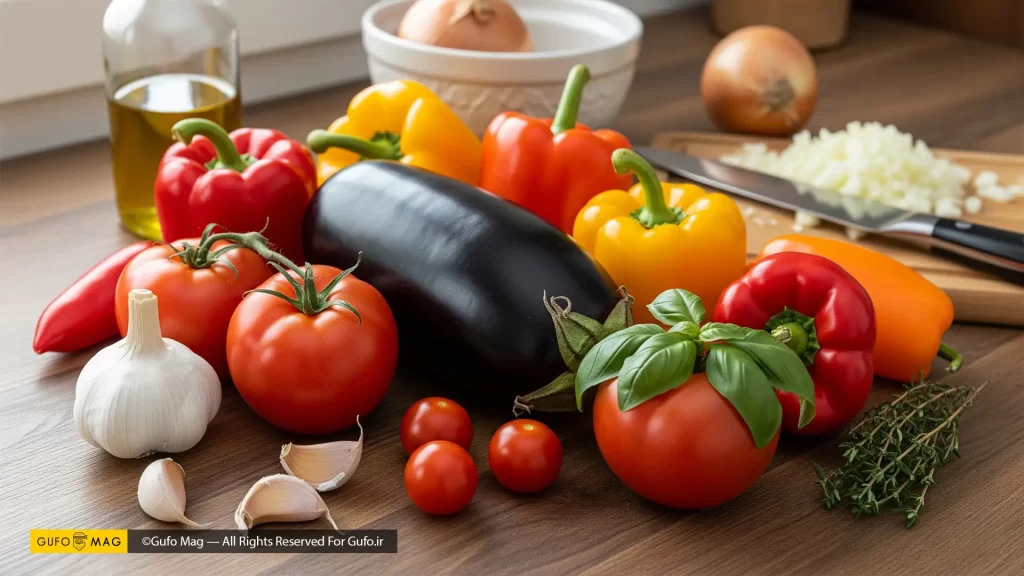 مواد لازم برای تهیه راتاتویی در خانه