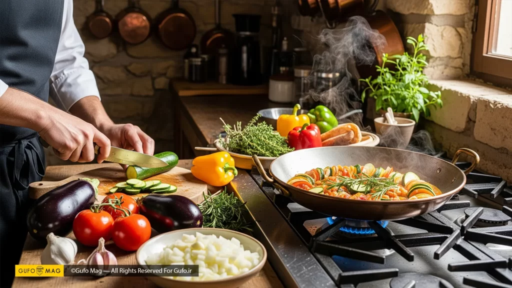 روش پخت راتاتویی در خانه