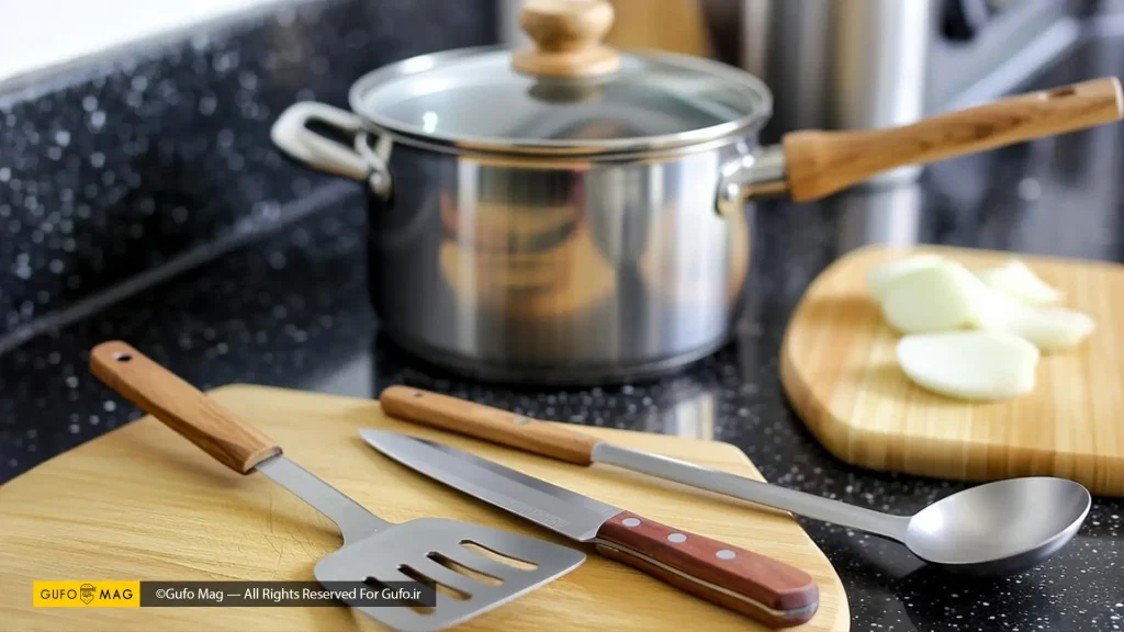 تجهیزات مورد نیاز برای تهیه خورشت قرمه سبزی 