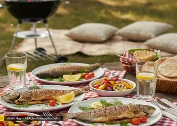 طرز تهیه قزل آلای کبابی رژیمی