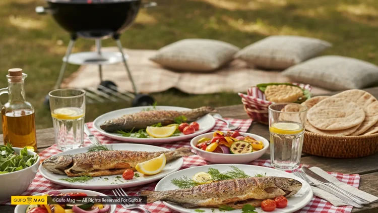 طرز تهیه قزل آلای کبابی رژیمی