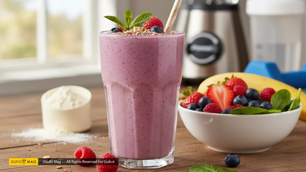 اسموتی پروتئینی ایده یک صبحانه رژیمی