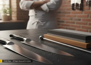 نحوه تیز کردن چاقو در خانه