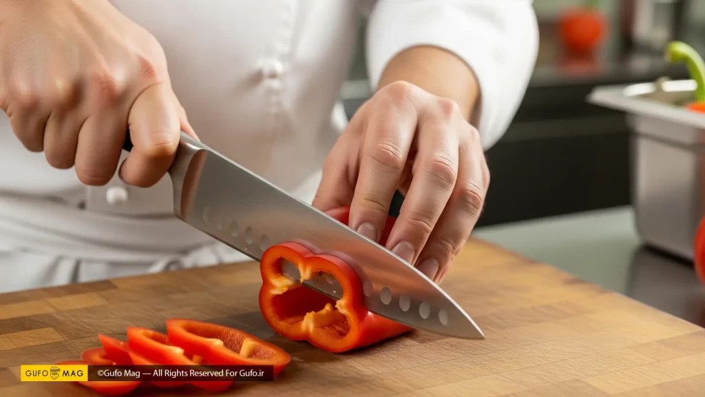 انواع برش با چاقو در آشپزی حرفهای
