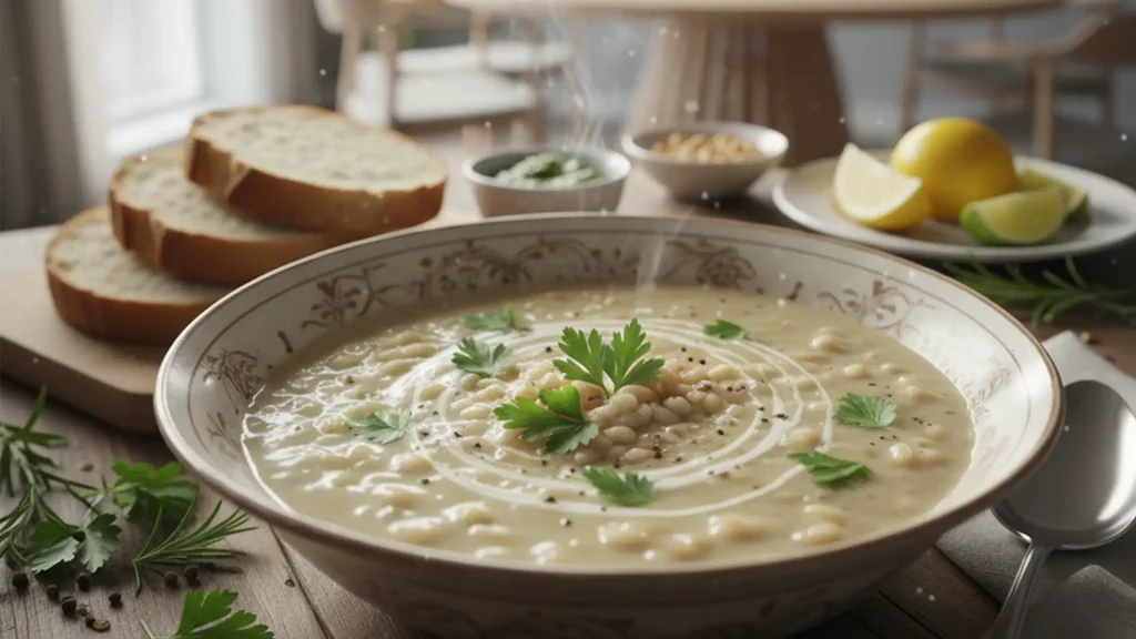 طرز تهیه سوپ جو با شیر