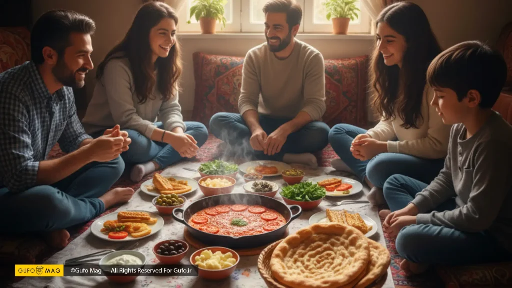 لذت همصحبتی و طعم دلنشین غذا در جمع خانواده و دوستان
