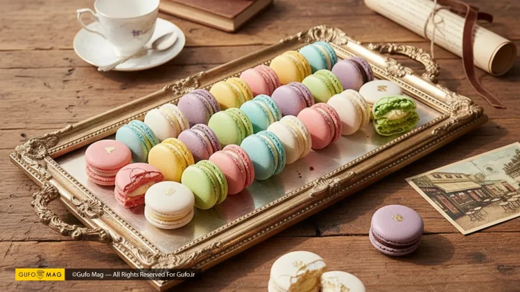 طرز تهیه ماکارون‌های رنگی فرانسوی