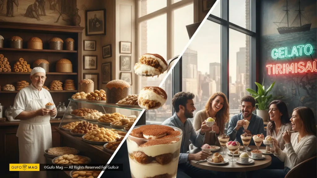 ترکیبی از شیرینیفروشیهای سنتی ایتالیایی در گذشته و حال