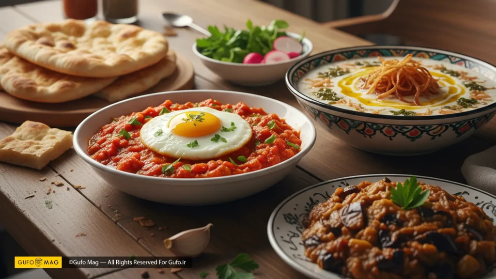 تهیه انواع غذاها با بادمجان کبابی