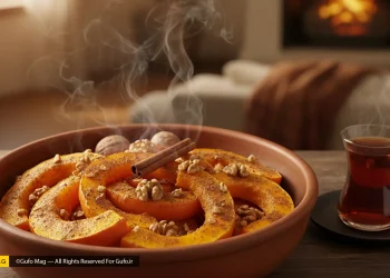 طرز تهیه کدو حلوایی بخارپز با دارچین و گردو