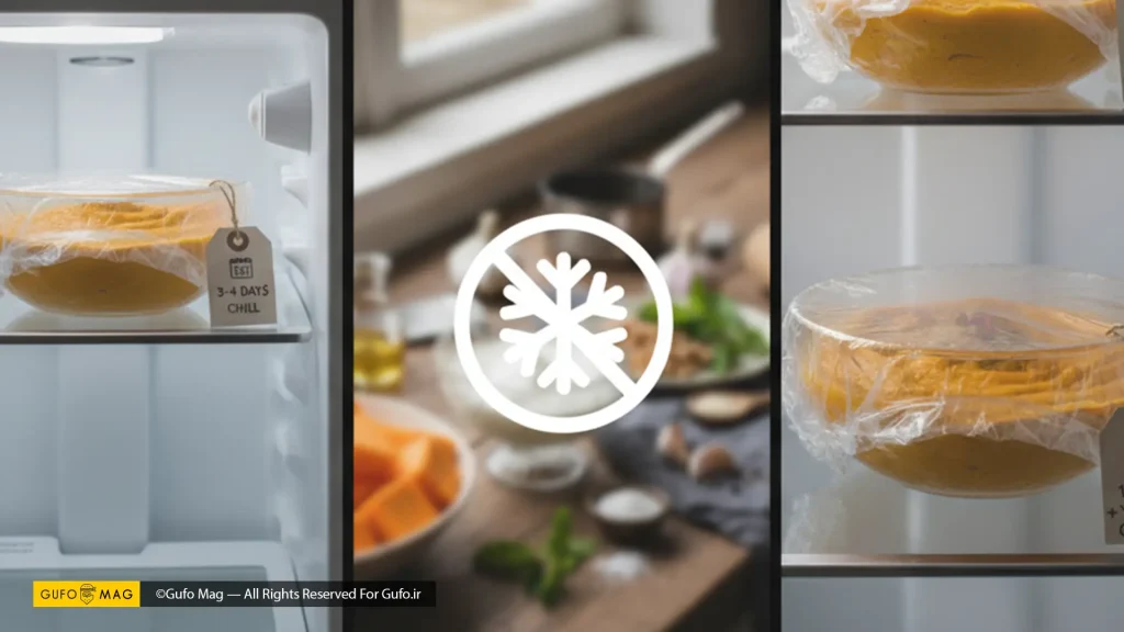 روش نگهداری بورانی کدو حلوایی در خانه