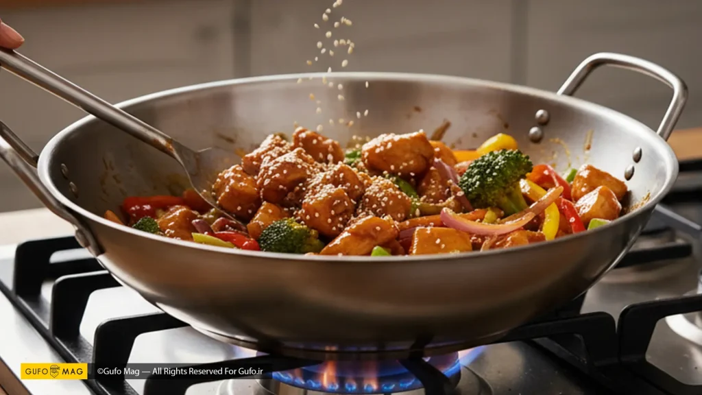 نحوه پخت مرغ و سبزیجات به همراه فوتهای مفید