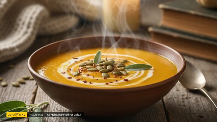طرز تهیه سوپ کدو حلوایی