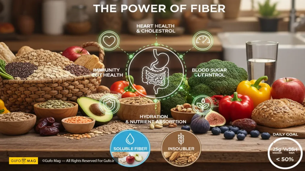 فیبر منبع غذایی مهم در رژیم غذایی و بدن