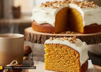 طرز تهیه کیک کدو حلوایی با فراستینگ پنیر خامه‌ای