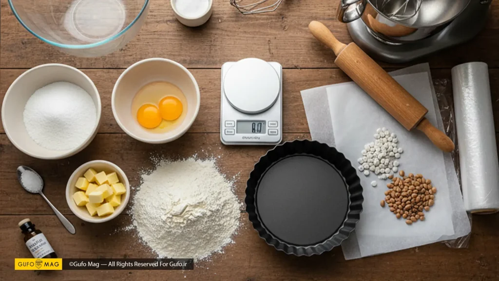 مواد اولیه و ابزار مورد نیاز برای تهیه خمیر