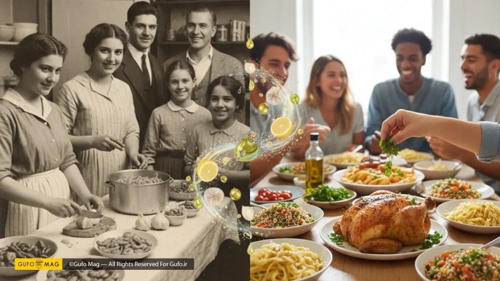 تکامل اشپزی میترانهای