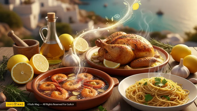 تاریخچه آشپزی مدیترانه‌ای و استفاده از سیر و لیمو