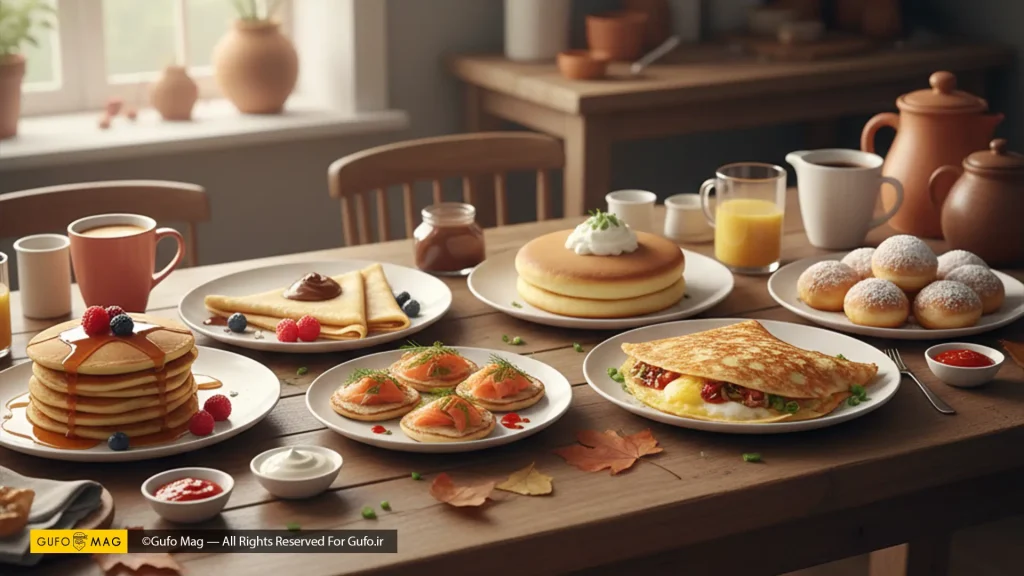 طرز تهیه پنکیک و ریشه‌