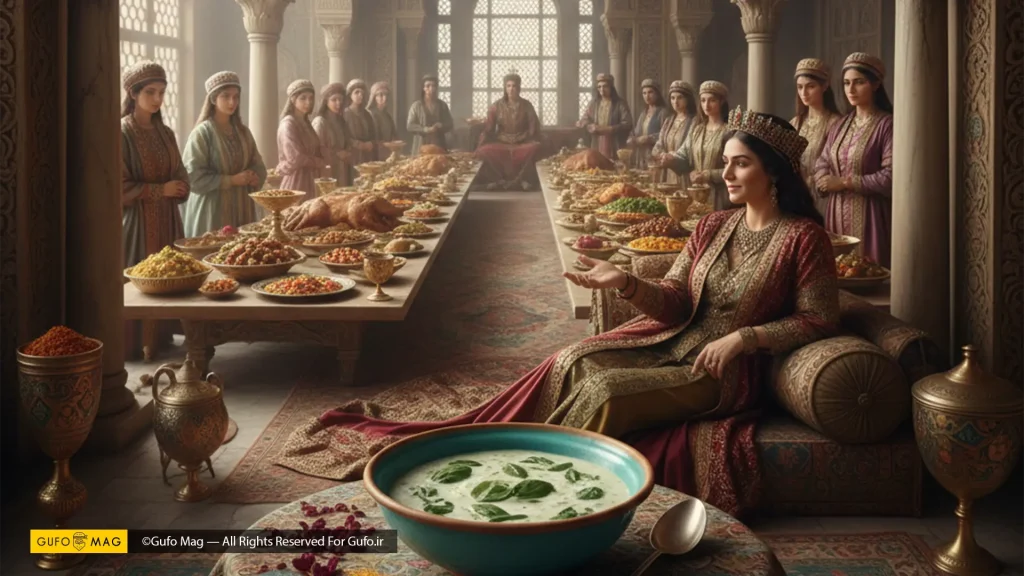 بورانی پیش غذای ایرانی از دوره ساسانی تا به امروز