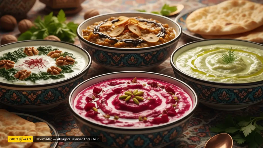 انواع بورانی در سفره ایرانی 