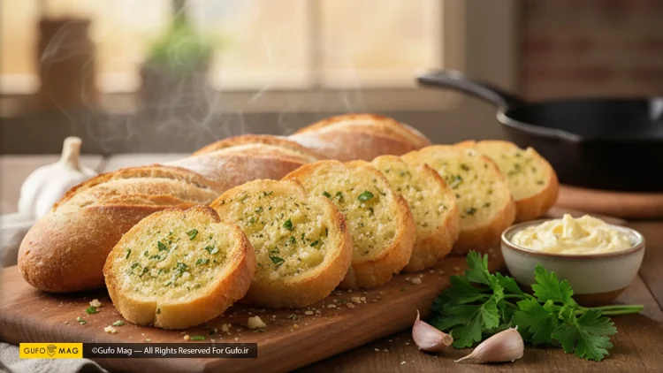 طرز تهیه نان سیر خانگی