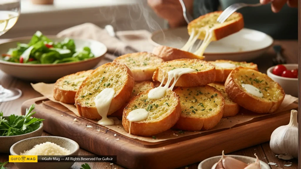 دستور پخت نان سیر خانگی