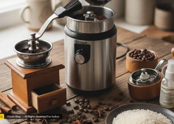 آموزش تمیز کردن آسیاب برقی