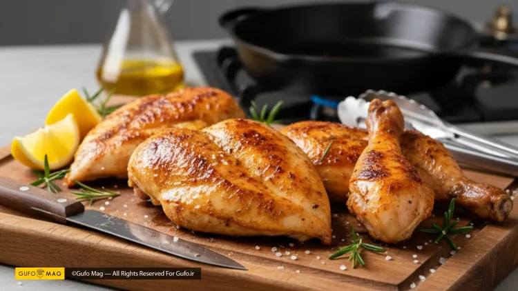اصول سرخ کردن حرفه ای مرغ