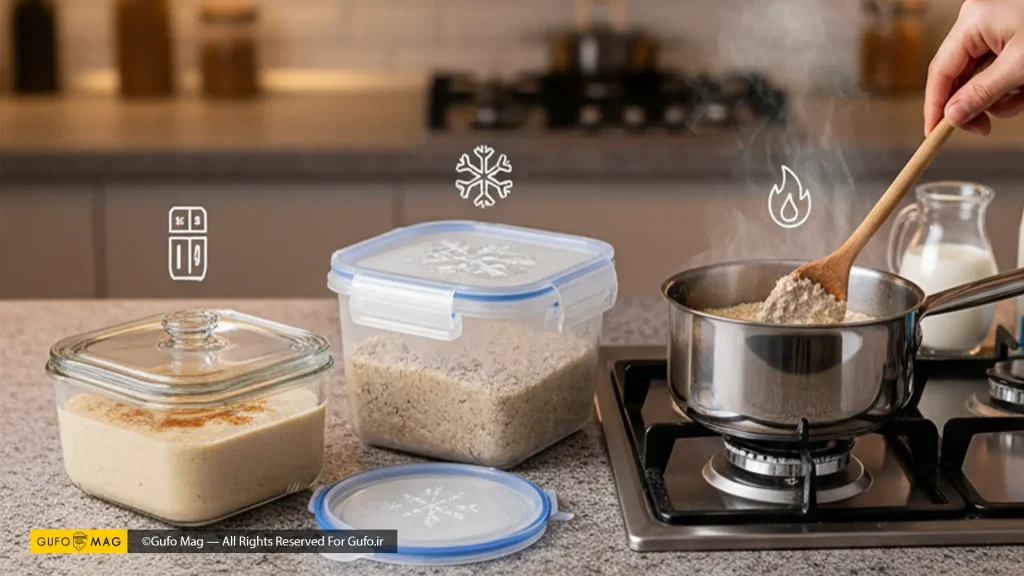 نحوه نگهداری و گرم کردن حلیم