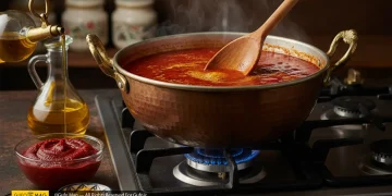تفت دادن اصولی رب گوجه
