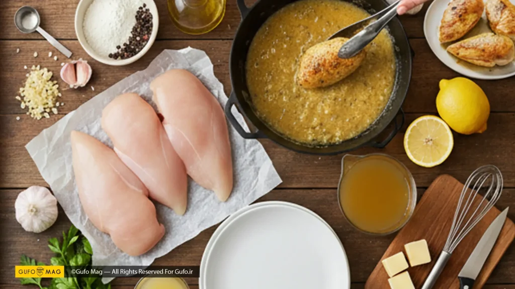 طرز تهیه مرغ با سس لیمو