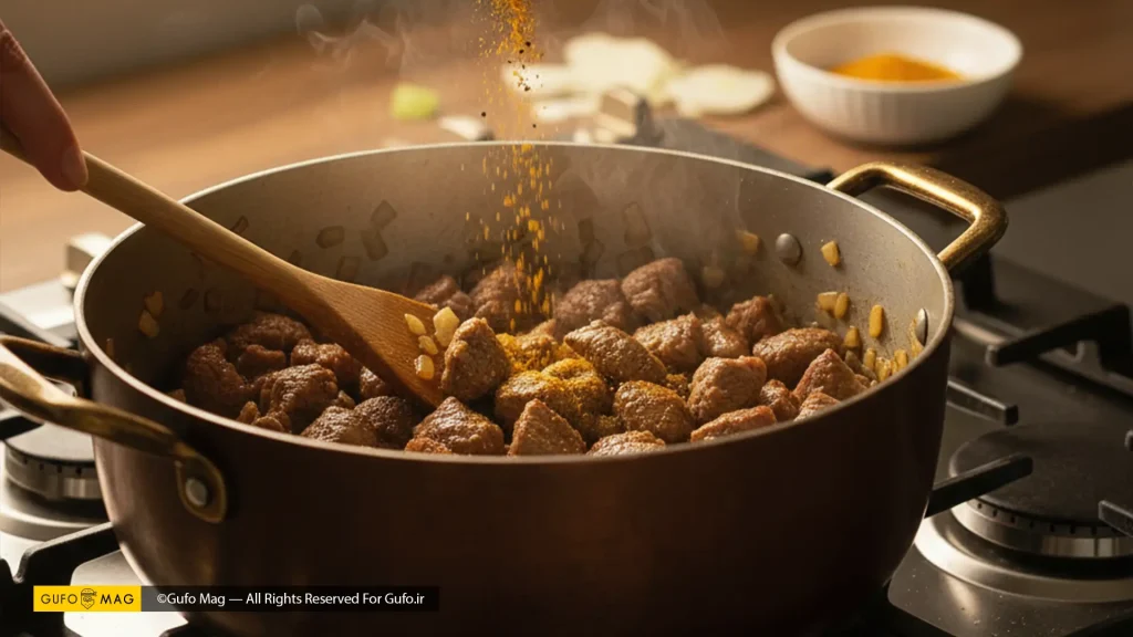 فوت و فن طبخ قیمه نذری