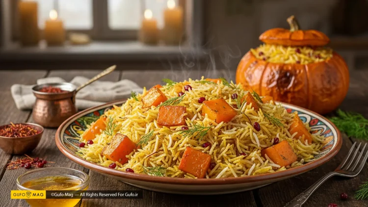 طرز تهیه پلو کدو حلوایی