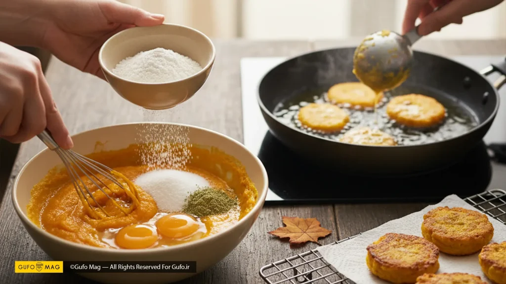 دستور پخت کوکو کدو حلوایی