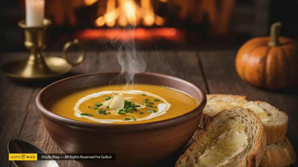 طرز تهیه سوپ کدو حلوایی