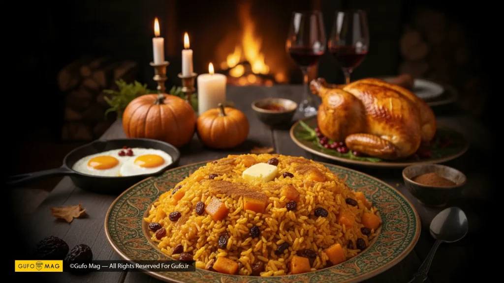 طرز تهیه پلو کدو حلوایی