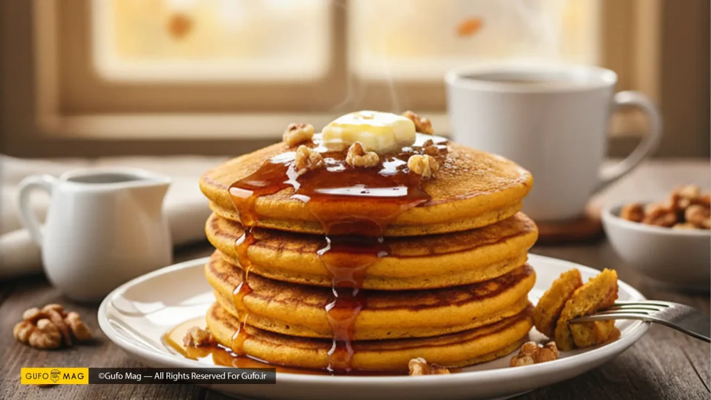 طرز تهیه پنکیک کدو حلوایی