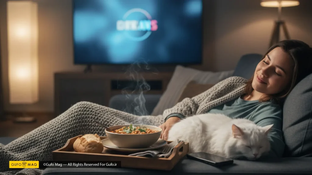 سرو خوراک لوبیا و تن ماهی غذای سریع و خوشمزه