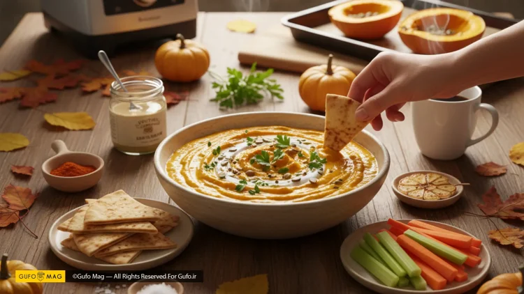 طرز تهیه دیپ کدو حلوایی