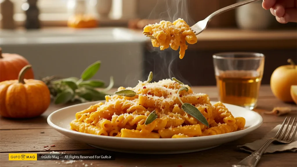 دستور پخت پاستا کدو حلوایی