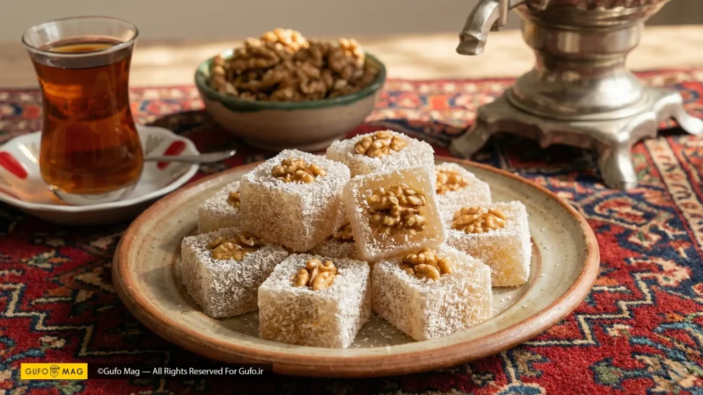 باسلوق گردویی خونگی دسر مخصوص شب یلدا