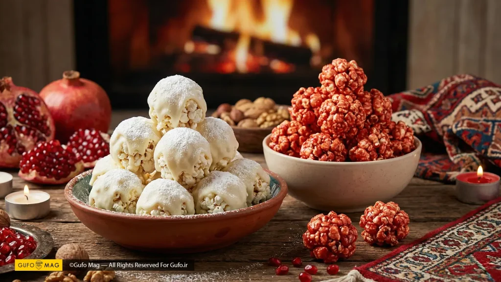 پاپکورنهای طعمدار (آدمبرفی) تنقلات مخصوص شب یلدا