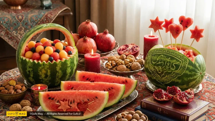 معرفی ۵ مدل برش هندوانه مناسب یلدا