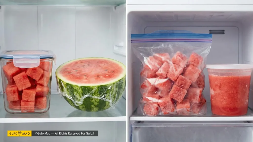 روش نگهداری برش هندوانه