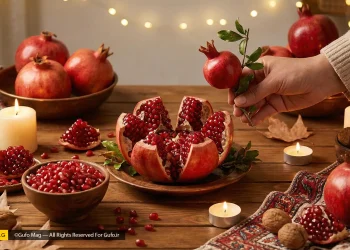 ۷ مدل دیزاین انار برای پذیرایی شب یلدا